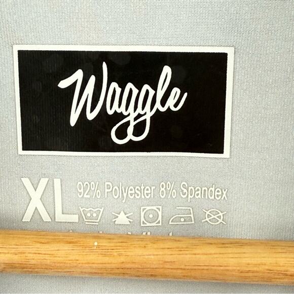 Waggle Teebox Typhoon Performance Golf Polo Shirt Deep Colors Palm Leaves XL - Picture 8 of 8